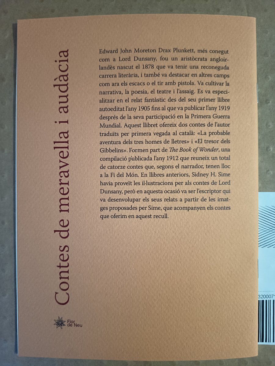 カタルーニャ語へのダンセイニ作品の翻訳。すでに冊子を刊行している