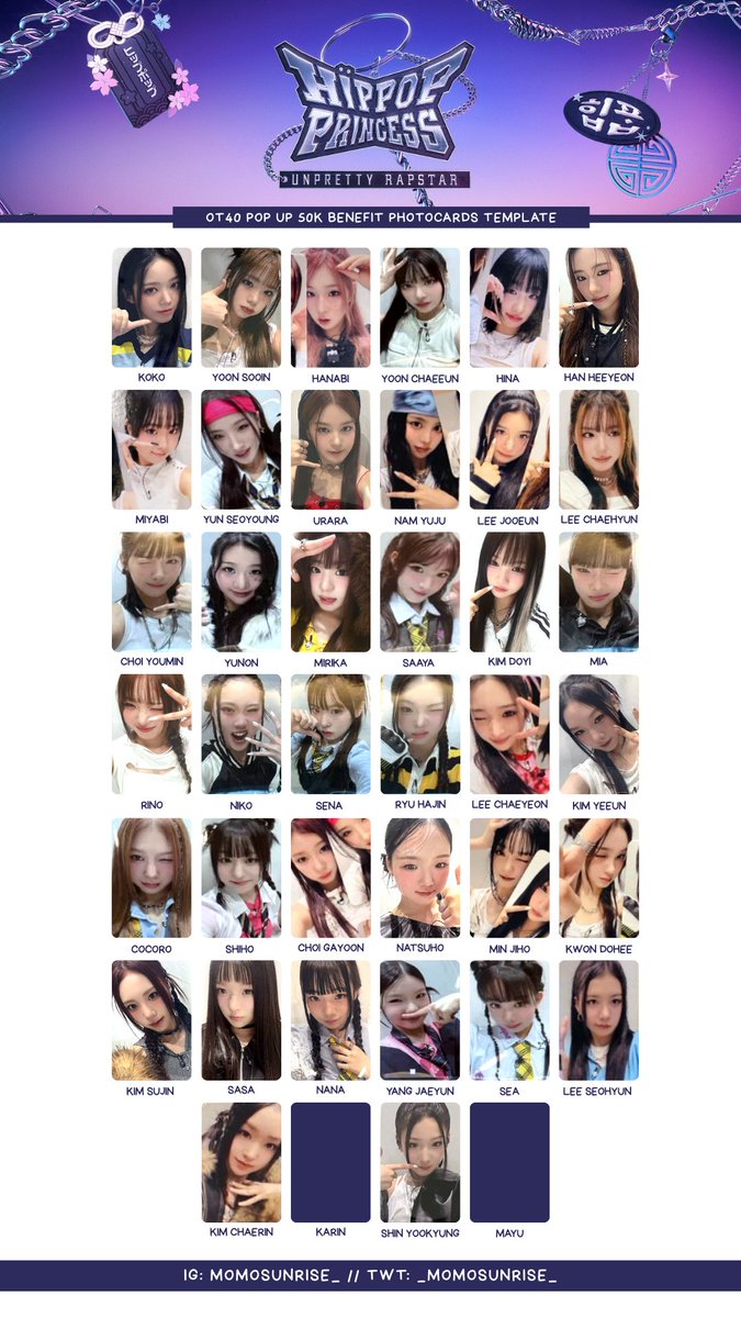 UNPRETTY RAPSTAR: HIP POP PRINCESS 💜 OT40 POP UP Merch Benefit