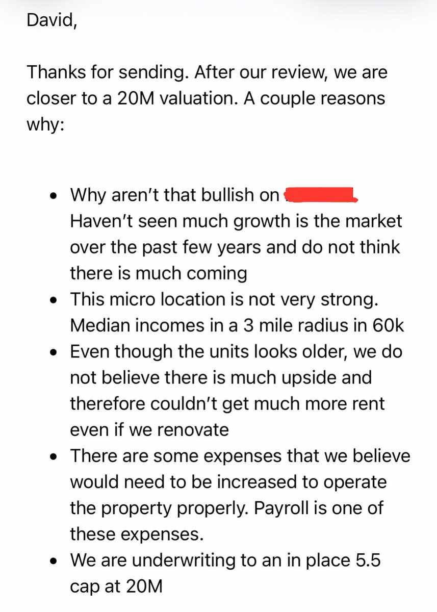 TheDavidCohen_'s tweet image. New CRE brokers pay attention:

When a potential Buyer responds to a deal you sent them, this is the type of feedback you want. Not just a response with a price back on where they would be.