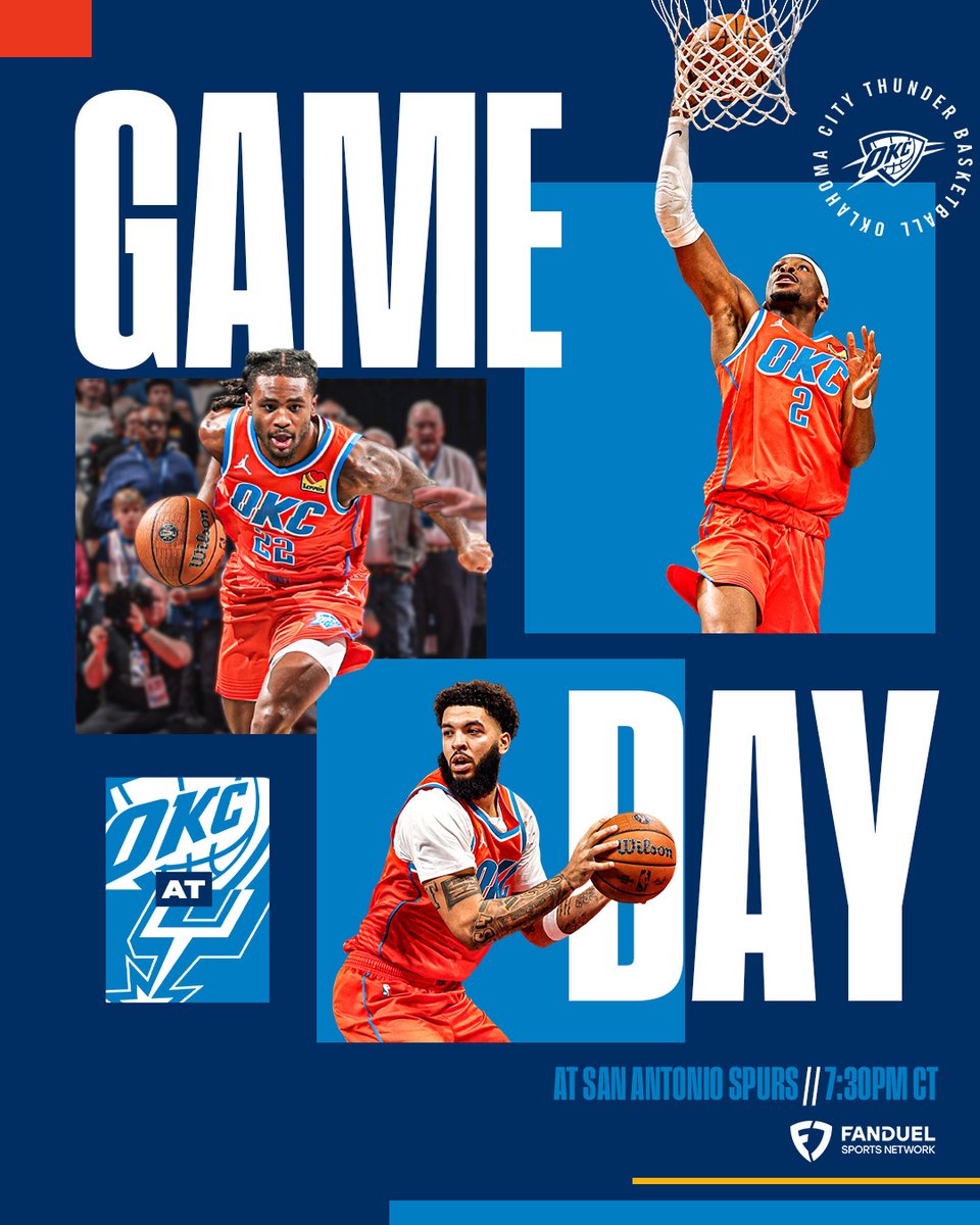 okcthunder's tweet image. More Thunder basketball coming your way 🙌

📺 FanDuel Sports Network
📻 @sportsanimal