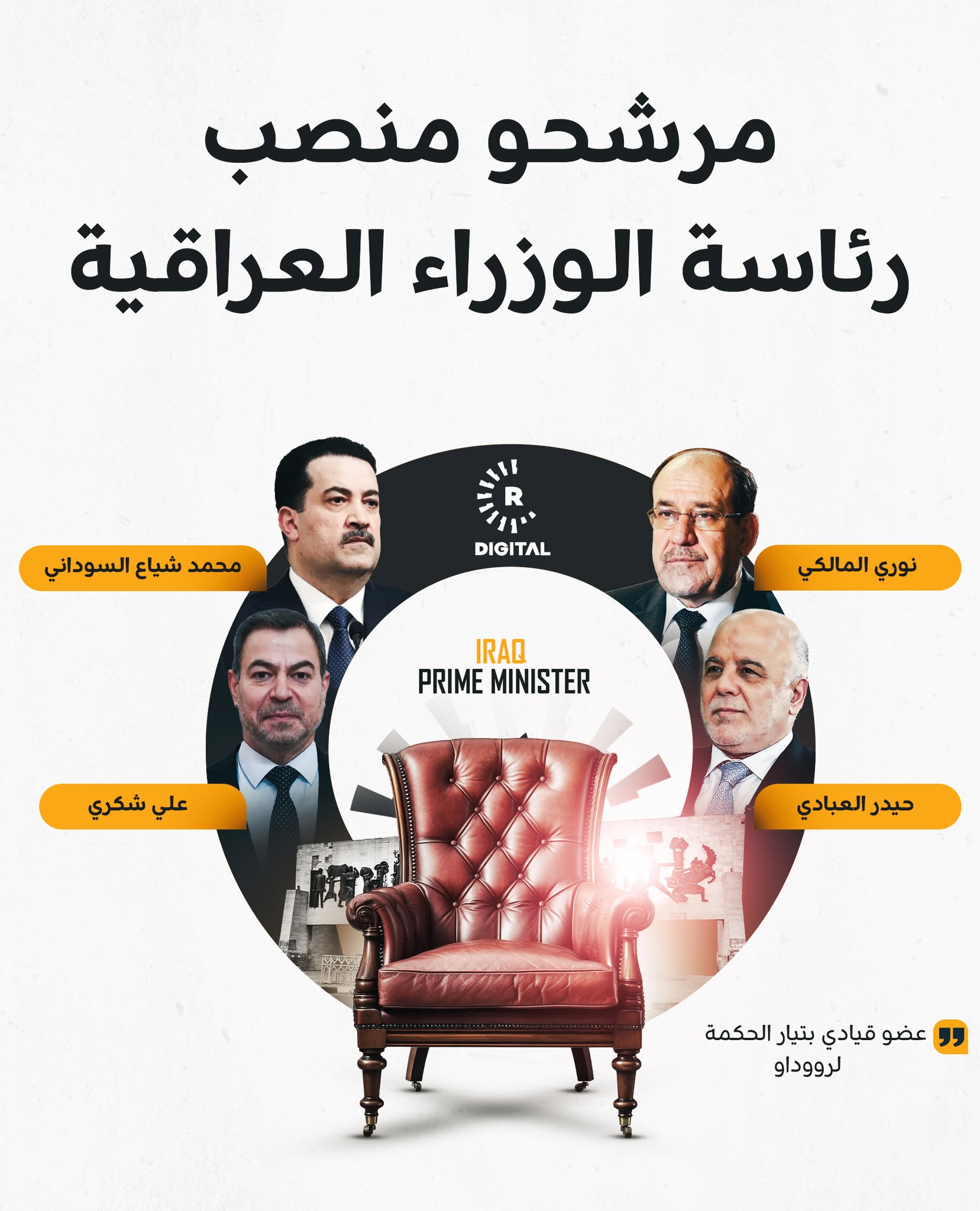 تبقّى أربعة مرشحين لمنصب رئيس وزراء العراق، حيث سيختار الإطار التنسيقي أحدهم، فيما سيتم وضع منصب النائب الأول لرئيس البرلمان والحصص الوزارية في "سلة واحدة" لتوزيعها على القوائم الشيعية الفائزة وفقاً لعدد مقاعدها.. للمزيد 