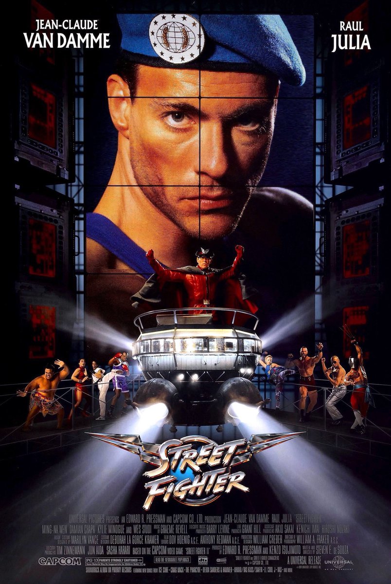 RetroNewsNow's tweet image. 🎬'Street Fighter' starring Jean-Claude Van Damme and Raul Julia opened in theaters 31 years ago, December 23, 1994