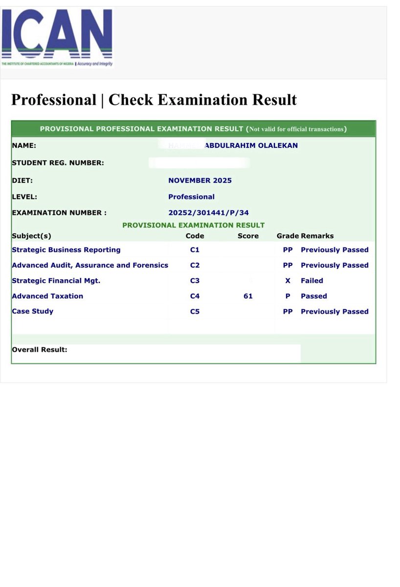 Arahimmmm's tweet photo. I passed my ATAX🎉 
One more paper to go https://t.co/zdxpYksAK3