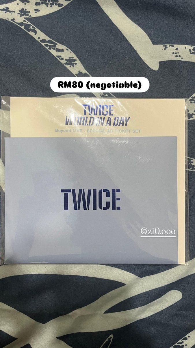 Na_zioo's tweet image. [WTS] TWICE World in a Day Special AR Ticket Set (MINA ver.) – On Hand, Unsealed

✨ Full Bundle RM80 (nego) – AR Ticket + Ticket Holder + AR Photo Card + Sticker &amp;amp; Photo Invitation
💡 DM for individual items/prices
📦 WM RM8 / EM RM16 | 📍 Shah Alam/Subang
#pasarTWICE #twice