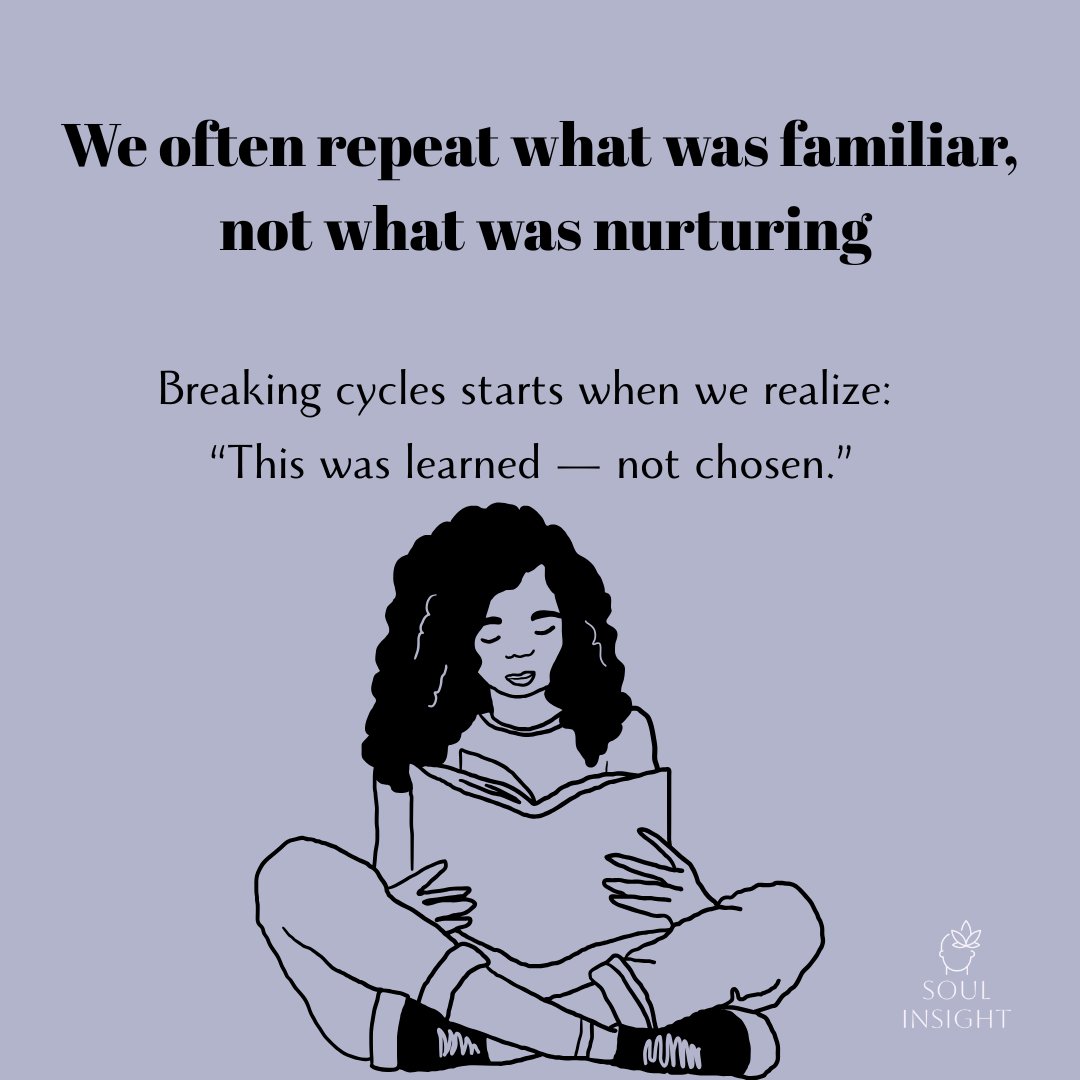 Soul_Insight_'s tweet photo. Breaking cycles is choosing healing over repetition.
What you heal today doesn’t have to be carried tomorrow. 🌱
#selflove #SelfCare  #MentalHealthAwareness  #Healing #SelfGrowth  #Emotional  #HealthTips https://t.co/djiVVs6rpm