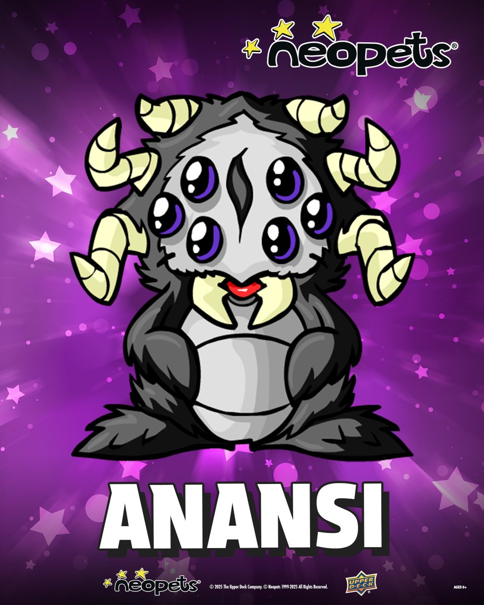 UpperDeckEnt's tweet photo. Introducing Anansi! The newest Neopets Battledome TCG exclusive Petpet! Collect The Void Within booster packs for a chance to add this adorable Petpet to your deck. Keep your eye out for Anansi’s Grundo Warehouse card, redeemable on https://t.co/DhE7Xqmqpo! #Neopets #BattledomeTCG