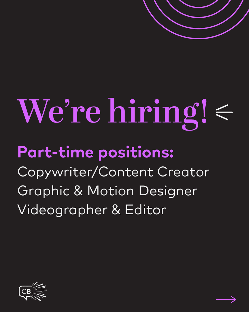 ChatterBlast's tweet photo. Our creative team is growing! ✨ We're hiring three part-time positions as we gear up for an exciting 2026. From witty wordsmiths to visual visionaries: if you're a Philly-based creative, we want to hear from you. 

Apply today: https://t.co/hm71ZDBgZh https://t.co/JkNhHQNnMy