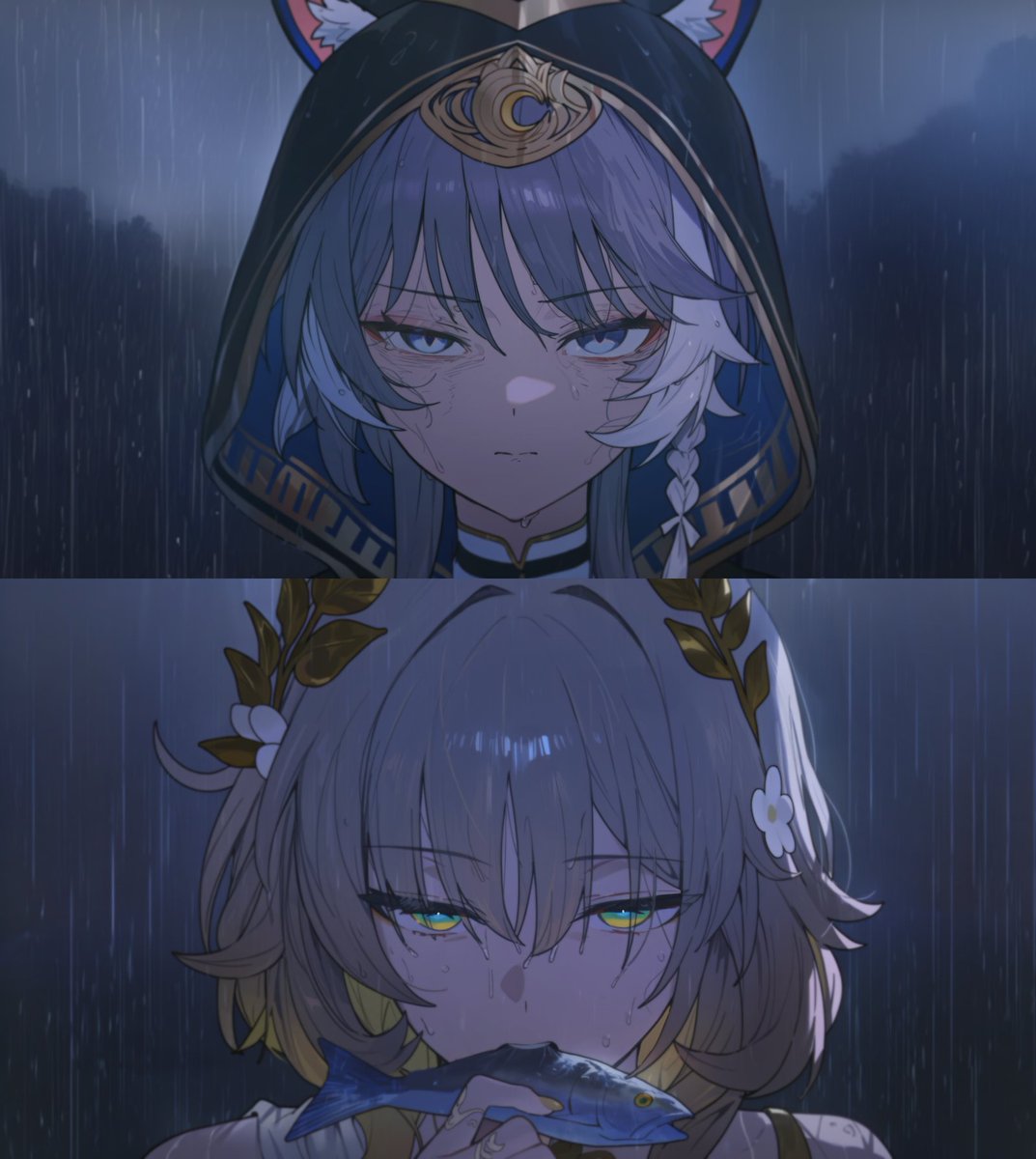 Cipher's last fish...🐟

Cipher サフェル
Aglaea アグライア

#HonkaiStarRail #スターレイル