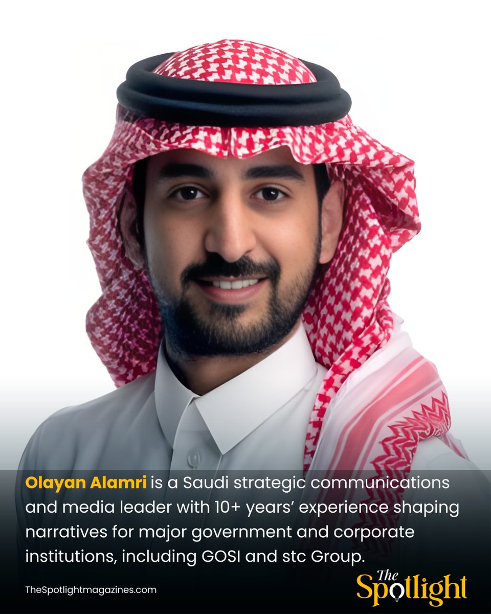Olayan Alamri is a Saudi communications leader whose career reflects a distinctive blend of strategic influence, cultural depth, and national-level impact across government and corporate sectors. 

Read More About Him;
linkedin.com/feed/update/ur…