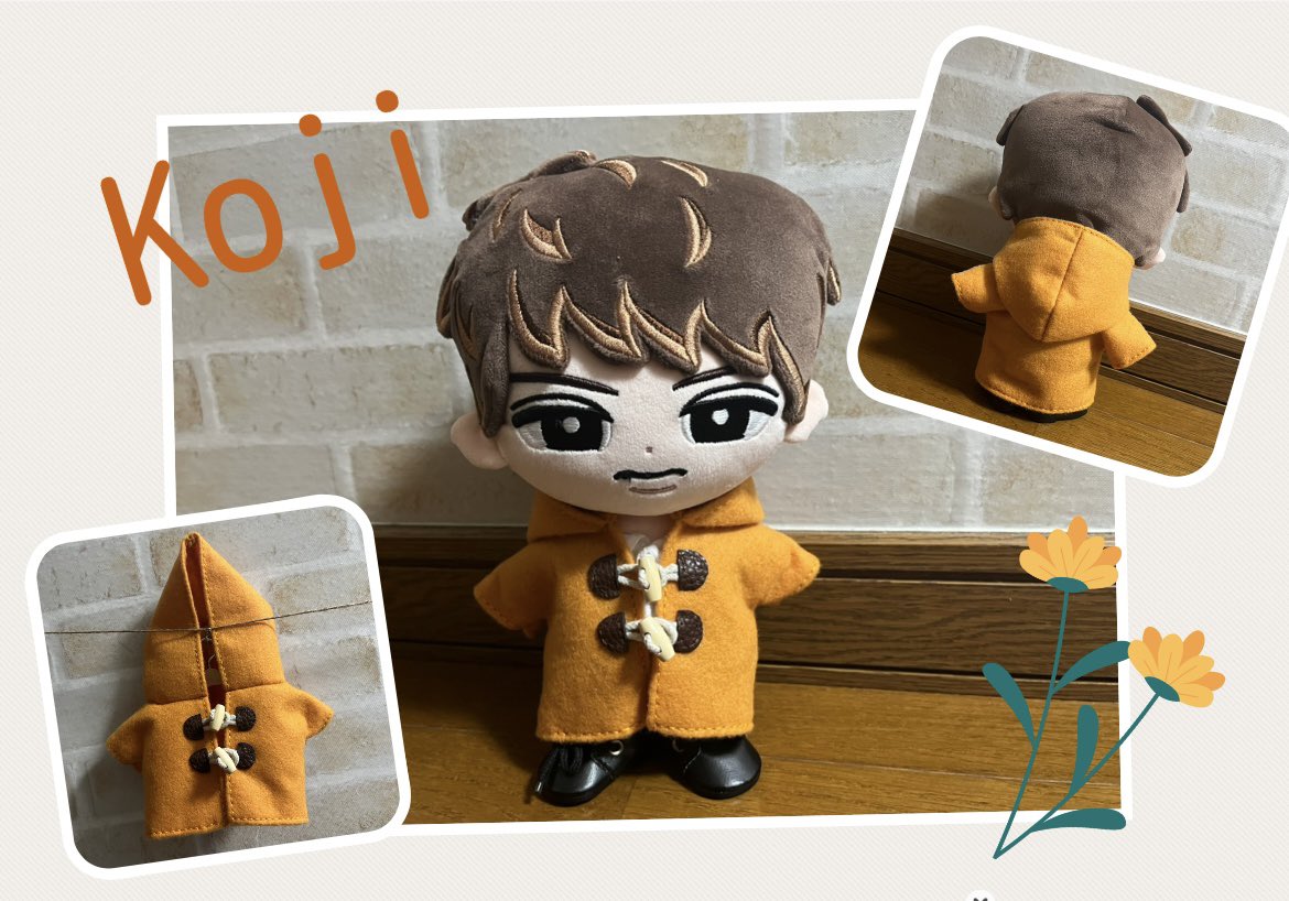 ダッフルコート🧡』 Bigぬいver. 夜中に チクチク 手縫いして