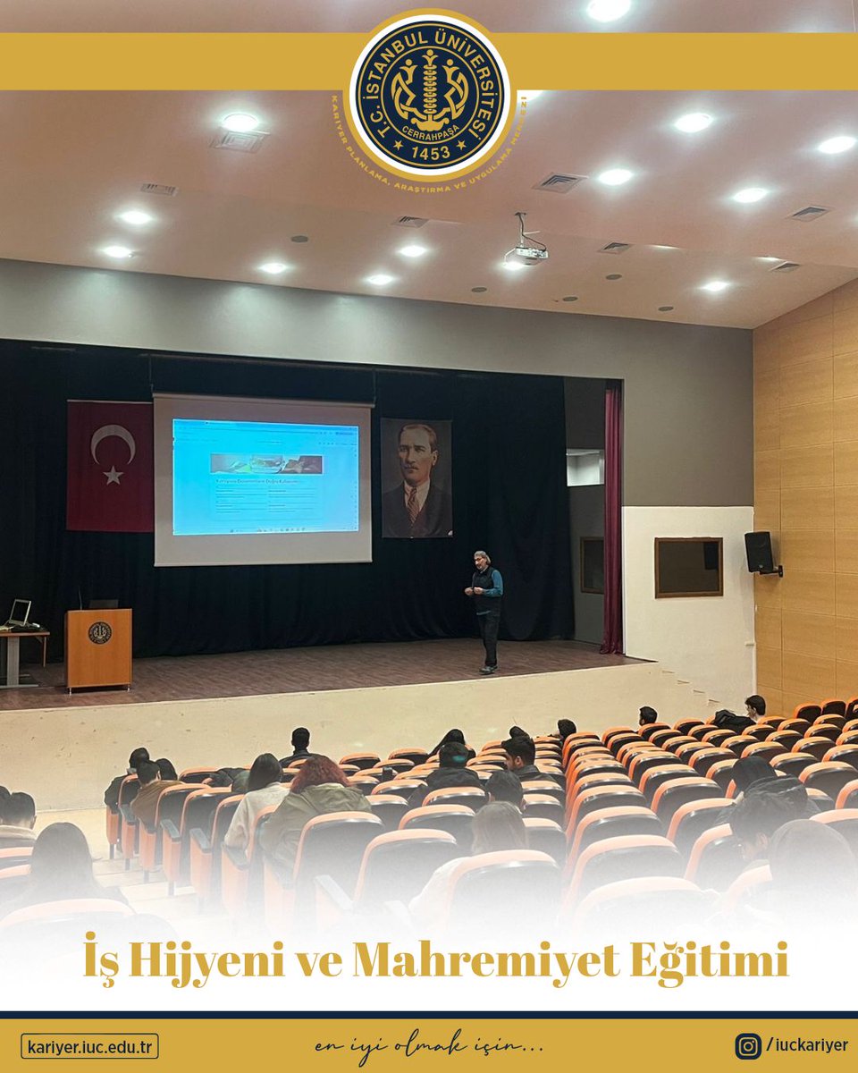 🚀 İş Hijyeni ve Mahremiyeti Eğitiminden Görüntüler!

​#iuc #iucerrahpasa #eniyiolmakiçin