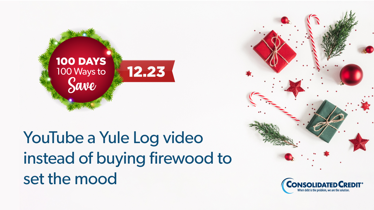 🎄#100Days100Ways Personal Finance Tip of the Day
🙌Tag people, like, share for chance to win $100

💰#WINMONEY #HolidaySavings #ConsolidatedCredit #DebtSucks ☎️1-844-450-1789