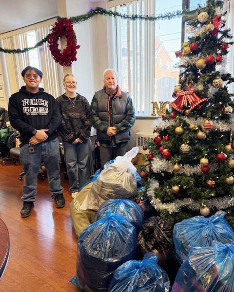 Thank you Mark Levine and the Centennial College Police Foundations for your super generous, and very timely donation 🥼 🧤 🧣  When our shelter manager, Vivian, mentioned that our youth were in need of winter coats, less than a week later, her former teacher came through!