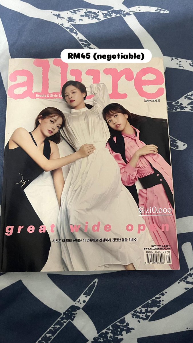 Na_zioo's tweet image. [WTS] ALLURE Magazine – Jeongyeon, Mina &amp;amp; Tzuyu Cover – On Hand, Unsealed

✨ RM45 (nego) – Features Jeongyeon, Mina &amp;amp; Tzuyu
💡 DM for sale
📦 WM RM8 / EM RM16 | 📍 Shah Alam/Subang
#pasarTWICE #twice