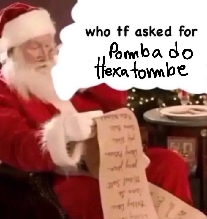 AcervoPomba's tweet image. Quem será....
#Hexatombe