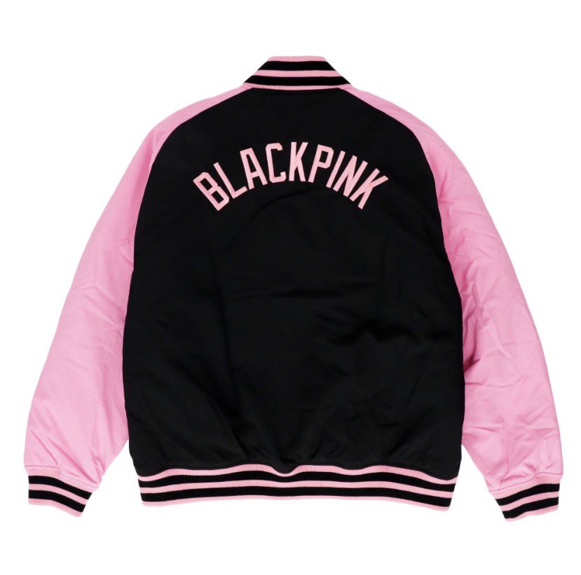 ジャケット・アウター FRAGMENT BLACKPINK Stadium Jacket White BLACKPINK x fragment run it back