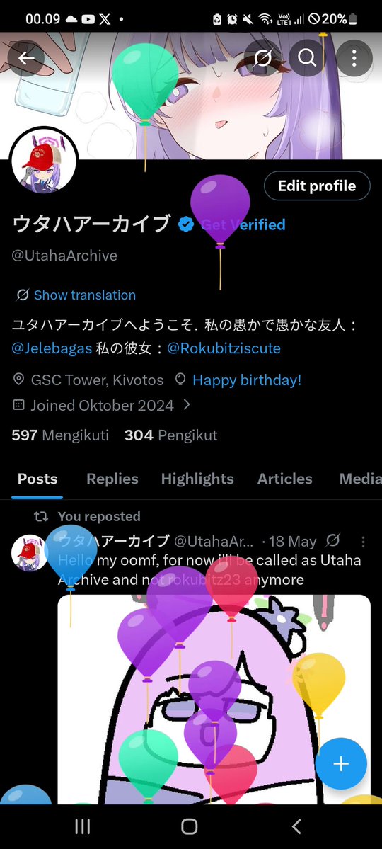 UtahaArchive's tweet image. Who is the sadboy that was born in this world? Yes of course it's me