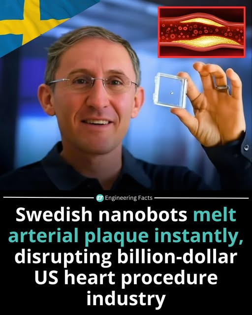 Researchers in Sweden are testing microscopic nanobots designed to travel through blood vessels and target plaque buildup directly at its source. The approach aims to restore blood flow without invasive surgery or implanted devices.

Early laboratory and preclinical results