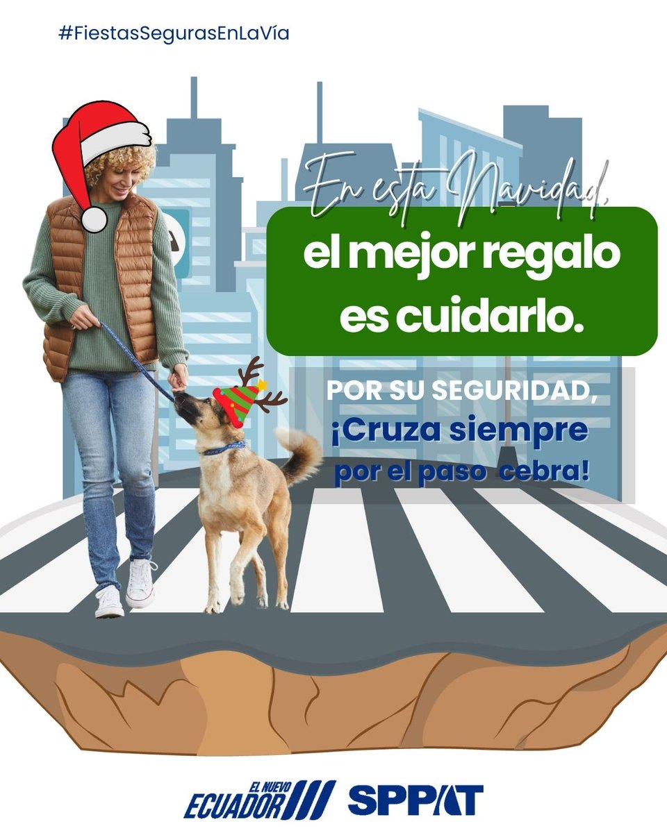 Esta Navidad, él confía en ti.
Cuídalo: cruza siempre por el paso cebra.

#FiestasSegurasEnLaVía #PasoCebraSiempre