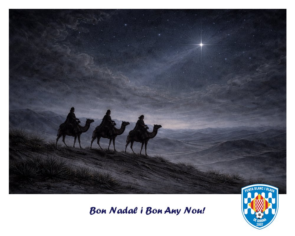 La Penya Blanc-i-Blava de Girona 2007 us desitja bon Nadal i bon any nou! Toca gaudir d'aquests moments feliços que tant ens mereixíem i començar l'any de la millor manera. Visca l'Espanyol!
#RCDE