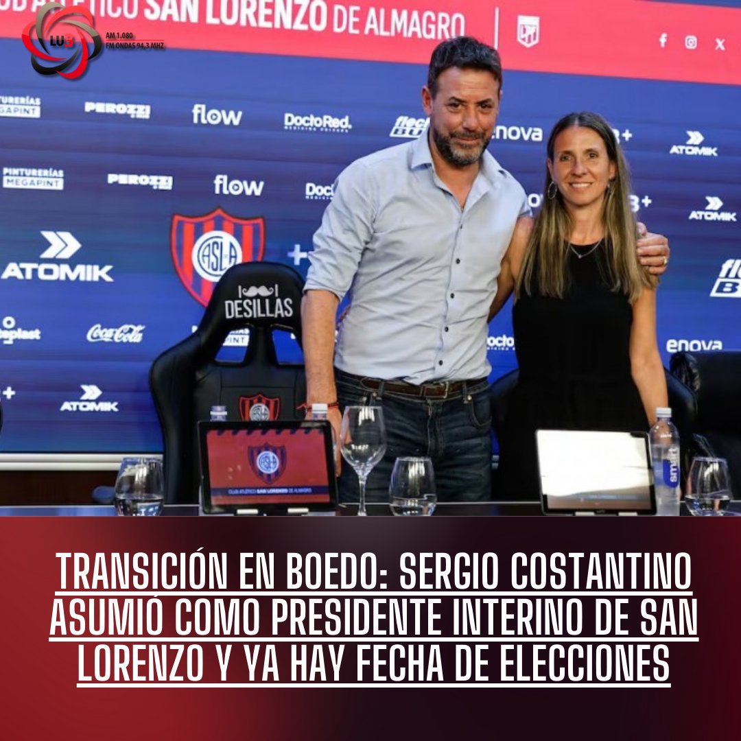 RadioLU3's tweet photo. Transición en Boedo: Sergio Costantino asumió como presidente interino de San Lorenzo y ya hay fecha de elecciones https://t.co/GEq9gB7JYE https://t.co/Imzds917C6
