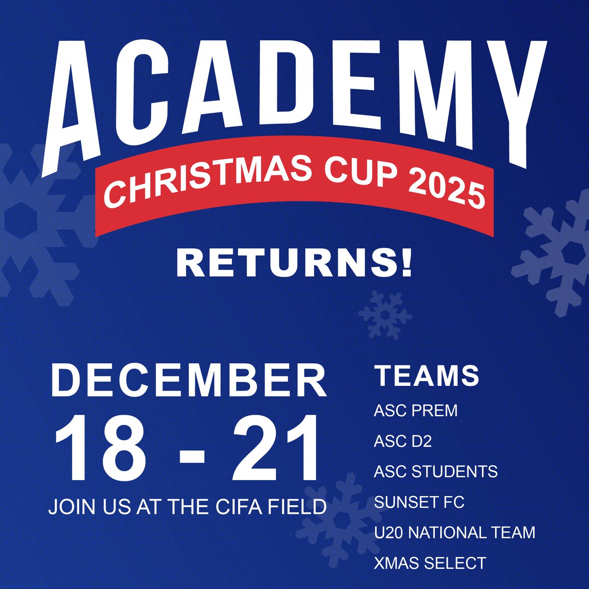 Hats off to our client, Academy Sports Club for hosting another fantastic Christmas Cup tournament - bringing together players, families and supporters for a true community celebration of football. 🏆

Congratulations to all involved!