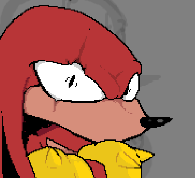 2000Foxboy's tweet image. a friend told me to draw knuckles wechidna and i shall give