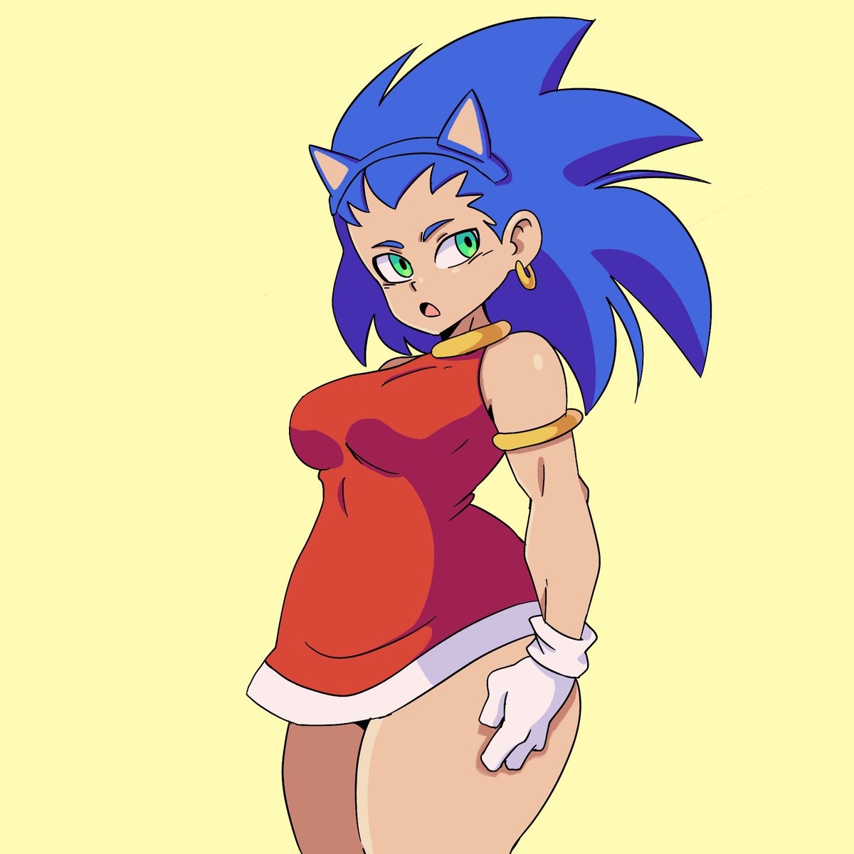 Sonic girl I drew a while ago