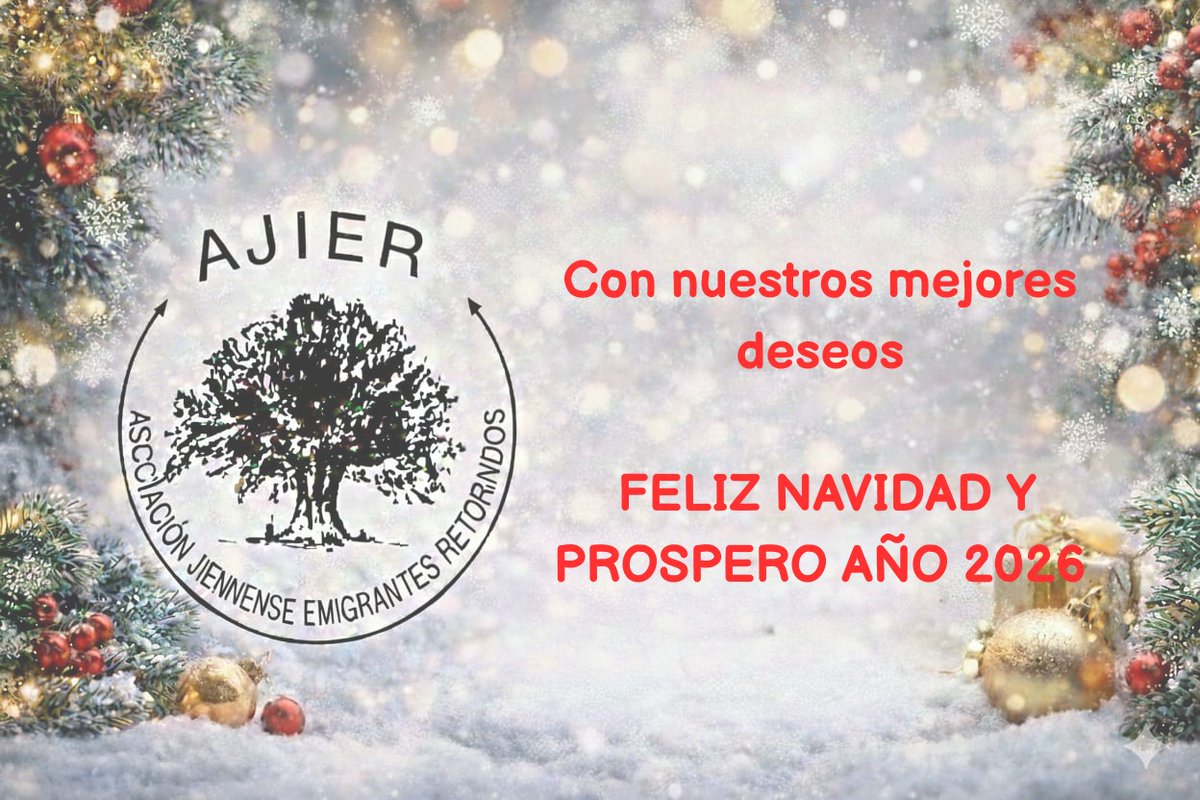 El equipo de #AJIER, desea una Feliz Navidad y un próspero Año Nuevo a todos nuestros socios, amigos, voluntarios y colaboradores. Vuestro compromiso es nuestro mayor regalo. ¡Gracias por hacer de este proyecto una realidad! 🥂
#FelizNavidad  #JuntosSomosMás