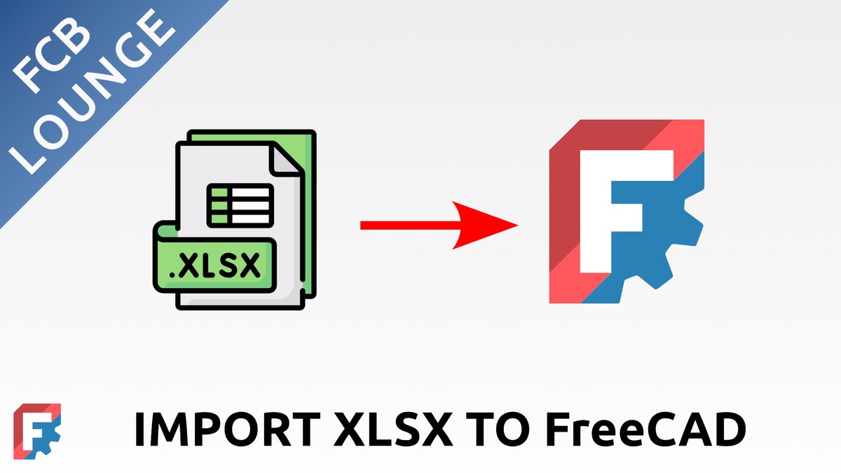 semhustej's tweet image. This short video shows how to import .xlsx #Excel spreadsheet to #FreeCAD: youtu.be/c_1Y5iJWACs

#OpenSource #FCBLounge