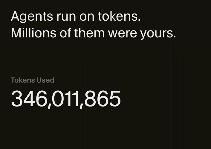 My <a href="/cursor_ai/">Cursor</a> Year in Code: 346M tokens 🤯

✔️ Launched openyard.app
✔️ Shipped multiple side projects

“Year of the agent” is an understatement. Thanks <a href="/mntruell/">Michael Truell</a> <a href="/amanrsanger/">Aman Sanger</a>  🙌
