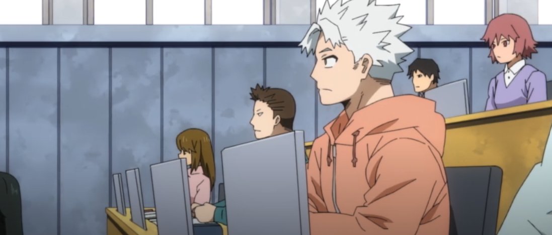 hoshiumisexy's tweet image. this is sending me natsuo going to class looking like the main character of an anime