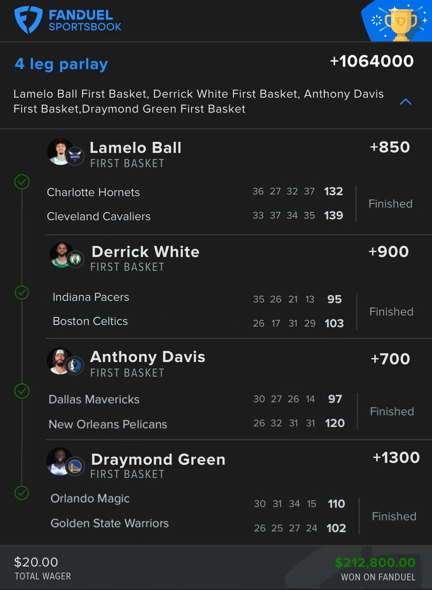 GIVING $1000, TO THE FIRST 50 COMMENTS, RETWEETS🔁+ LIKES❤️

BAAAAAAANNNNNGGG OMGGGGG🤯🤯🤯🤯🤯✅✅✅✅✅

CASH THE +1064000 FIRST BASKET PARLAY!🏀

JUST WON Over 200k WITH JUST $20✅🤯🤯

Don't miss tonight's play 👇

discord.gg/CesCVypHx
