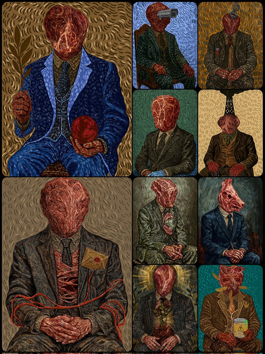 HouriNaeimi's tweet image. Phase 1 - THE BUILDERS

The Butchers is now live on @TransientLabs

10 unique 1/1 works
 4 found their holders

This phase lays the foundation.
Everything about what this project is and where it's going.

below 📍