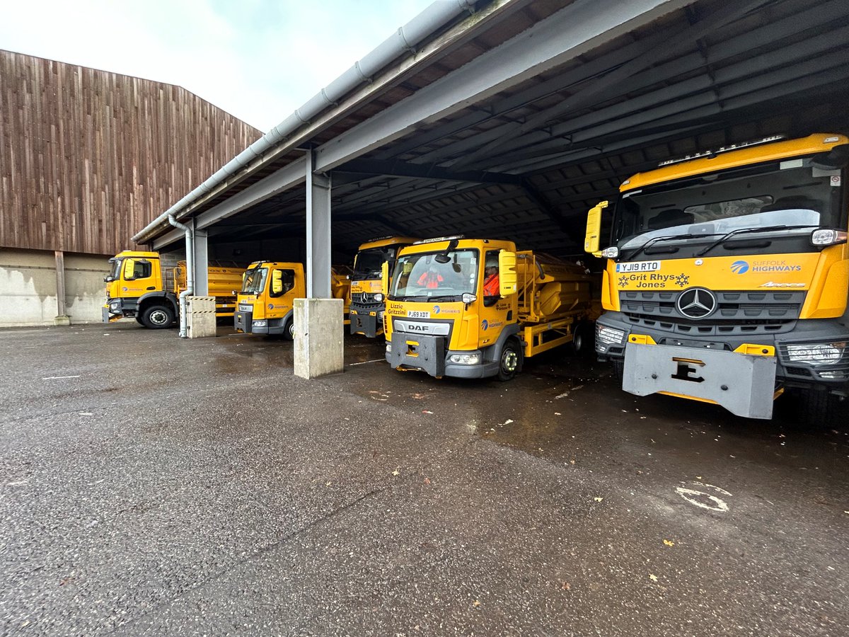Tue 23 Dec – After further review, road surface temperatures are forecast to remain above 1°C; therefore, we will not be gritting. 

#SuffolkWinter #WinterReady