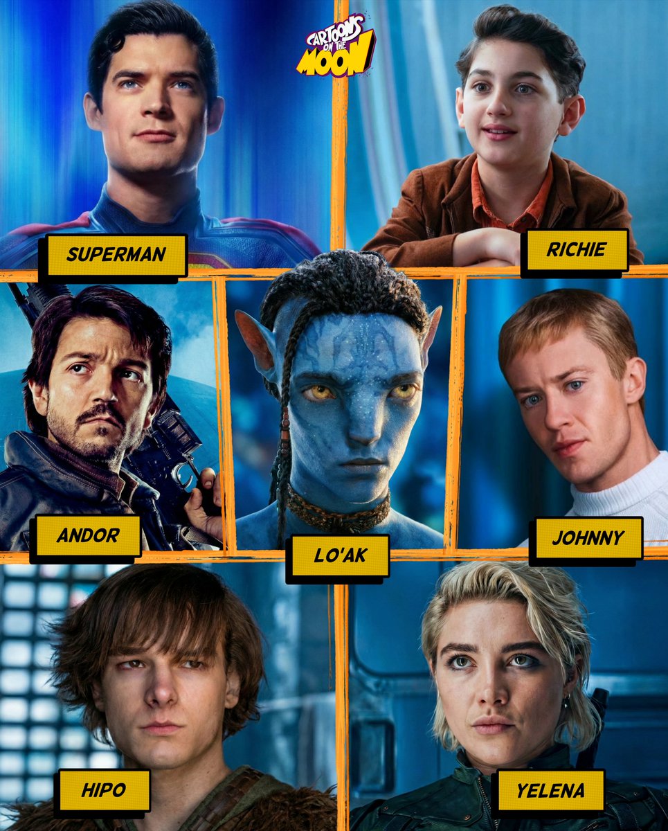 Los nominados a HÉROE DEL AÑO live action de los Premios Moonie son:

● Richie (IT: Welcome to Derry)
● Superman 
● Andor 
● Hipo (Cómo Entrenar a tu Dragón)
● Lo'ak (Avatar: Fire and Ash)
● Johnny (Fantastic Four)
● Yelena (Thunderbolts)

¡Voten en comentarios!
