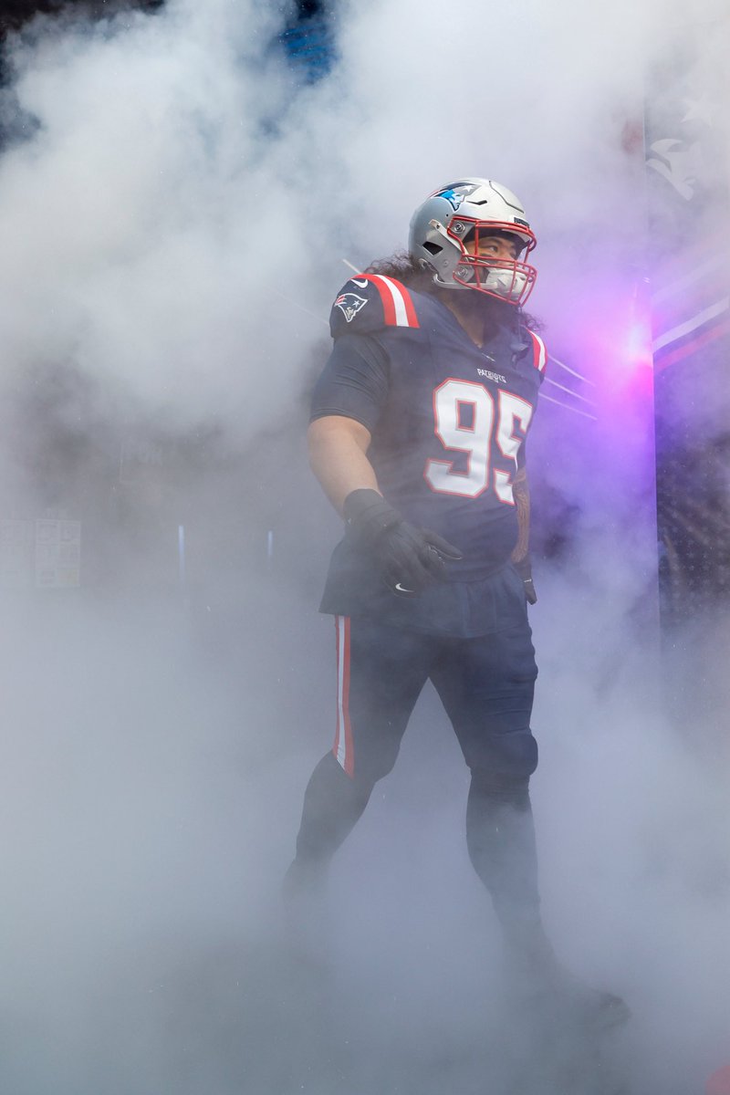RapSheet's tweet photo. #Patriots DT and FB Khyiris Tonga, knocked out this last game with a foot injury, has a one-or two-week injury, sources say. 

A good result for the do-it-all player, with New England’s playoff appearance on the horizon. https://t.co/1Qxpxphpu8