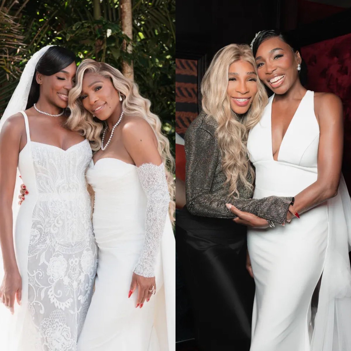 Danidilo2's tweet image. Serena and Venus at Venus's Wedding✨