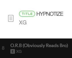 THE CORE 核 is slowly being unveiled 👀

• HYPNOTIZE will be the album’s main title 👑

• O.R.B. (Obviously Reads Bro) is categorized as Explicit (contains strong language) 💢

• JURIN, HARVEY, MAYA and COCONA are credited as lyricists for PS118 🖋

#XG_THECORE_核
<a href="/XGOfficial_/">XG OFFICIAL</a>