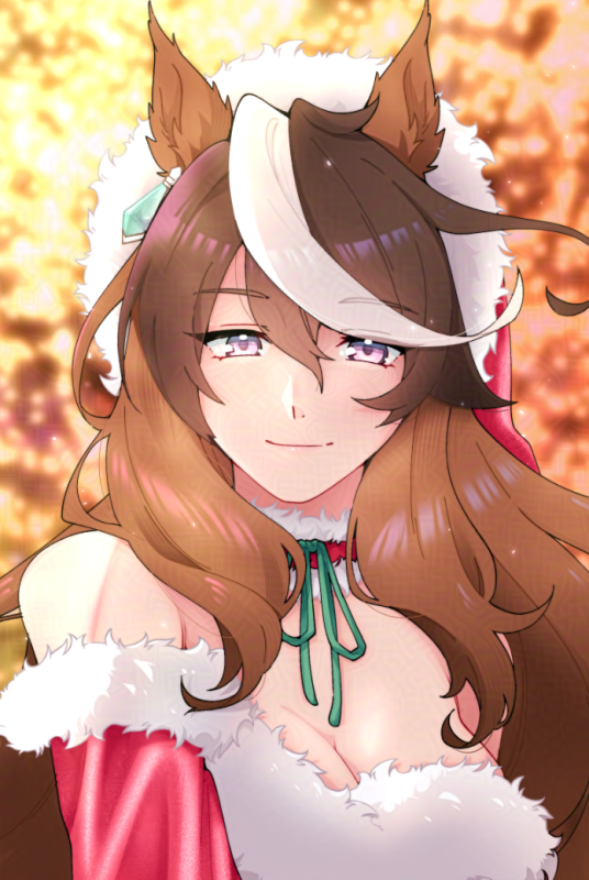 A rare case of not drawing chibi art, here is my Oguri Cap and Symboli Rudolf for a cupsleeve event! #umamusume