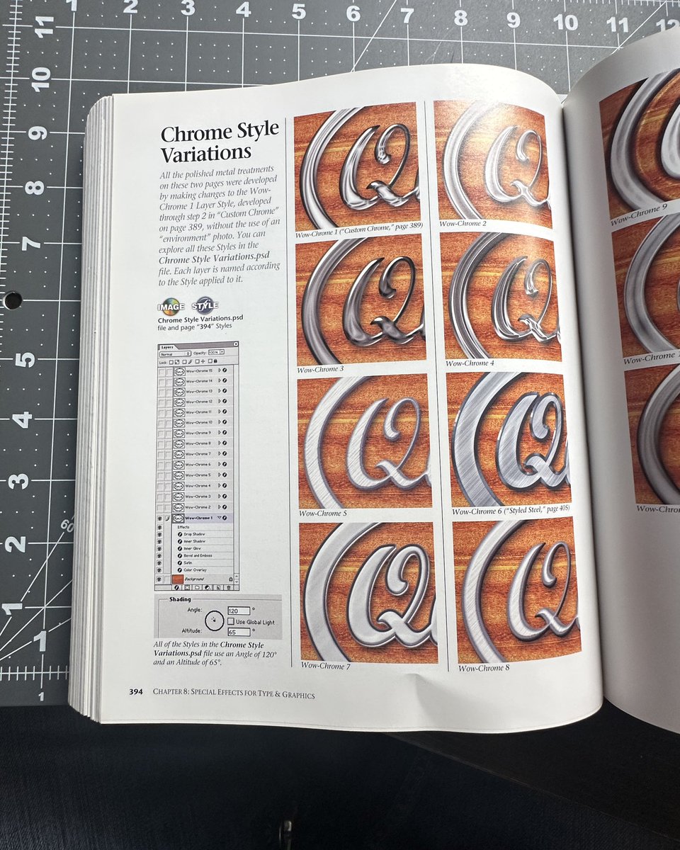 doronstudio's tweet image. things i found in a 25 year old photoshop book