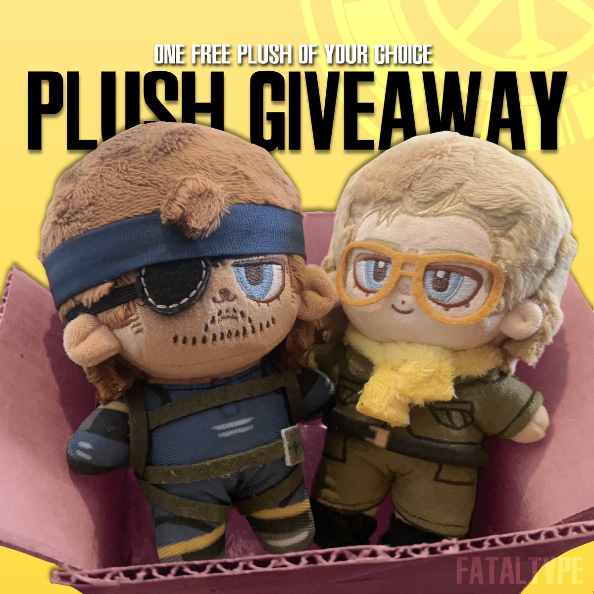 fataltype's tweet image. BBKAZ PLUSH GIVEAWAY ☮️
Giveaway ends Jan 10th
How to join:
- Must be a follower 
- Like/RT/Tag two friends. Reply which plush you’d want!
- US &amp;amp; Most INTL countries