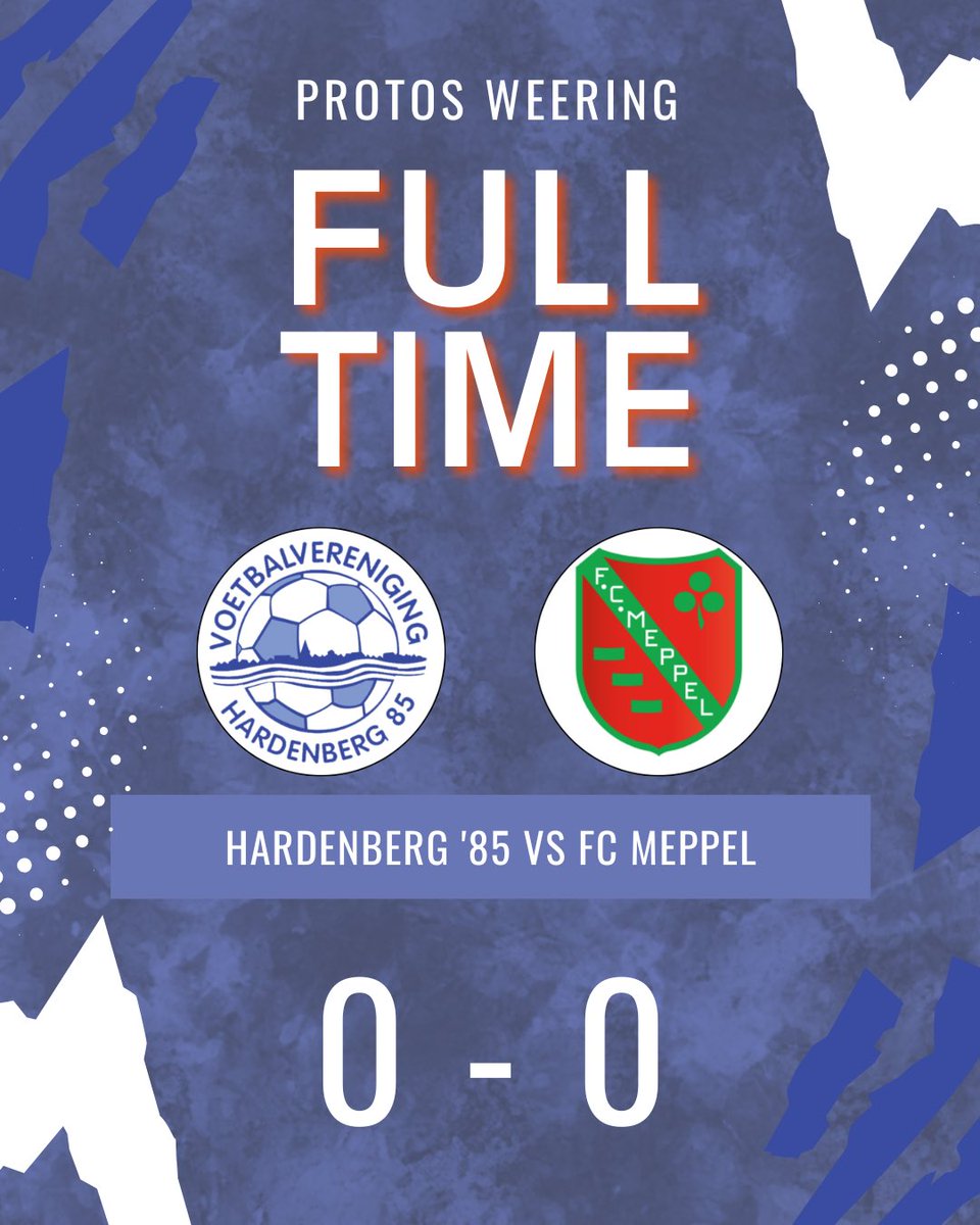 ⚽️ Hardenberg '85 0 - 0 FC Meppel