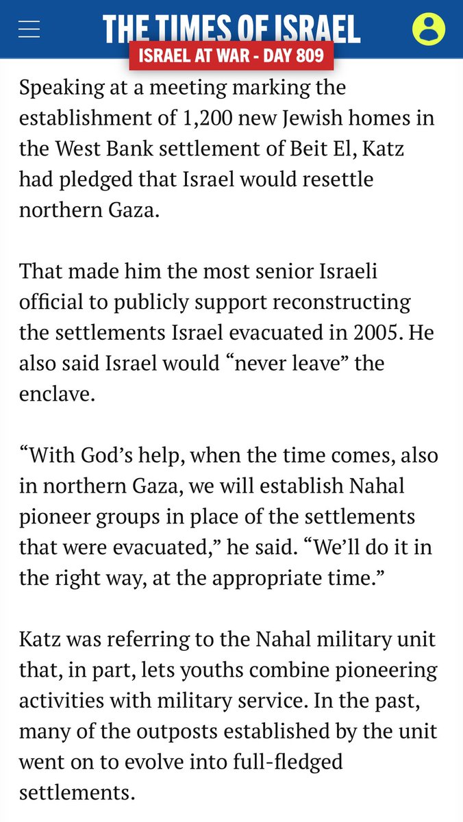 briantashman's tweet image. The ceasefire agreement explicitly states that Israel will not build settlements in Gaza, but Israel’s Defense Minister says the government plans to violate the ceasefire and start building settlements

“We are deep inside Gaza and we will never leave Gaza,” he said