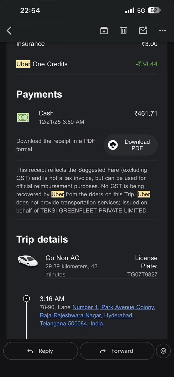 siddytweetz's tweet photo. @Uber_India @Uber_India Disappointing experience. Driver made me pay via UPI, claimed it failed despite proof, and then forced cash payment as well. This is unacceptable behavior and needs immediate attention. Please look into this. https://t.co/64ZlpdhYyY