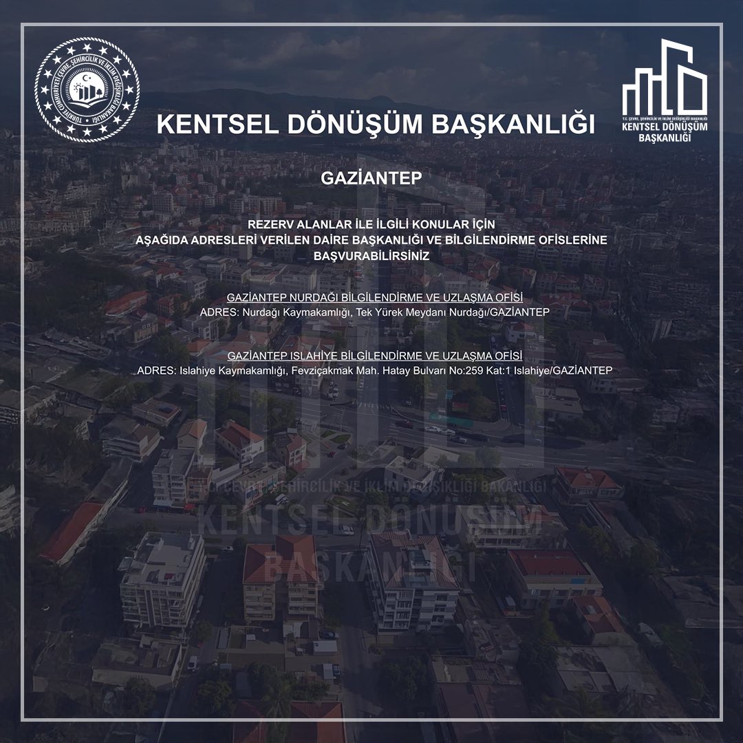 Kentsel Dönüşüm Başkanlığı tweet media