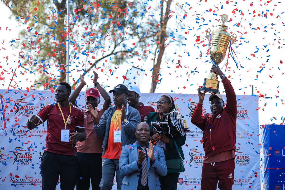 VarsitysportsUG's tweet photo. Congratulations to the Overall Champions of the 20th edition of the Association of Uganda University Sports (AUUS) Games - Ndejje University 🥇🏆🔥

📸: @henrynsek 

#UCU2025 #AUUSGames
#UniversitySportsUganda https://t.co/43UFmBM4Wk