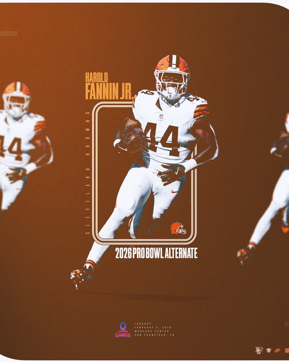 BG_Football's tweet image. The 𝗽𝗮𝘁𝗵 matters. Canton born. 𝗕𝗼𝘄𝗹𝗶𝗻𝗴 𝗚𝗿𝗲𝗲𝗻 developed. Cleveland celebrates. 

Congrats 👏 to @fannin_jr on being named a #ProBowlGames Alternate as a rookie 😤