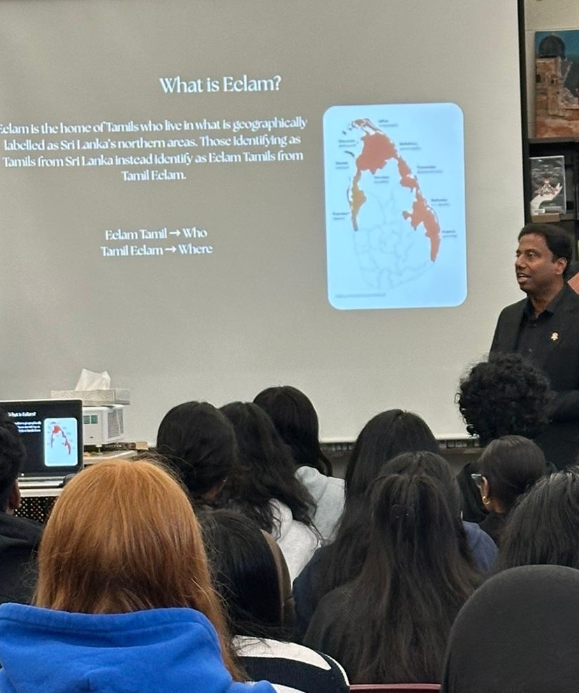 Honoured to join students and staff at Lester B. Pearson CI for Tamil Remembrance Day observance led by Tamil Student Association. Powerful to see students lead with care and reflection while remembering Maaveerar Naal.

#TamilRemembranceDay #MaaveerarNaal