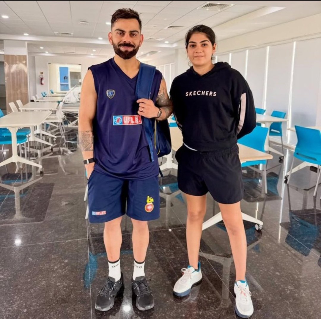 Virat Kohli with yashtika